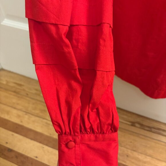 Japanese Brand Dot and Stripes CHILD WOMAN - Beautiful red collar shirt - Picture 5 of 6